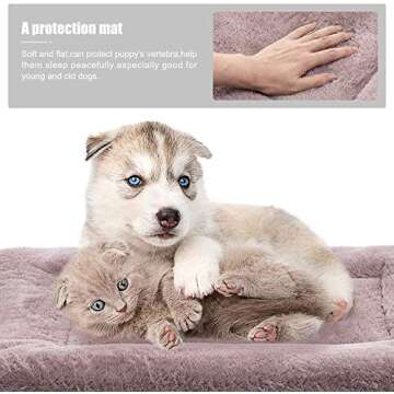 SIWA MARY Washable Dog Bed Mat for Small Pets 23" x 18"