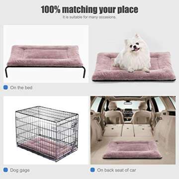 SIWA MARY Washable Dog Bed Mat for Small Pets 23" x 18"