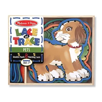 Melissa & Doug Lace and Trace Activity Set for Fine Motor Skills