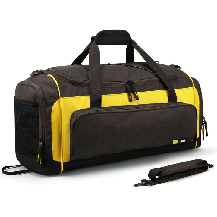 MIER Large 60L Duffel Bag with Shoe Compartment
