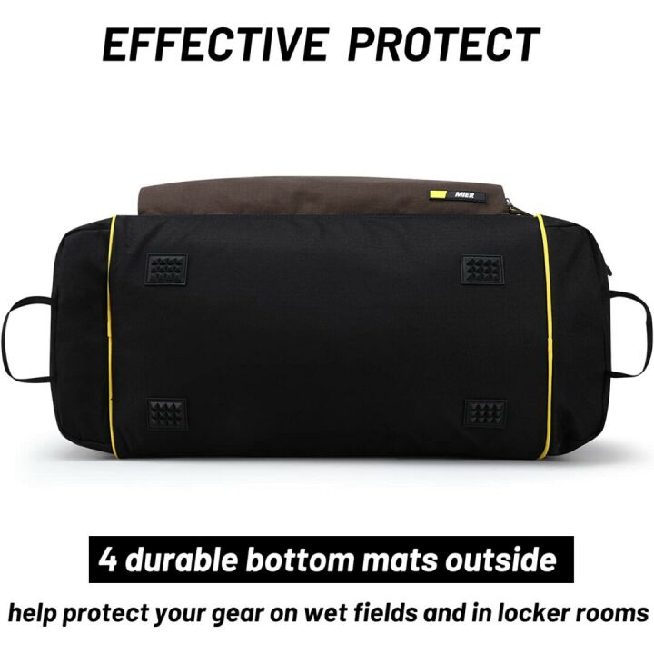 MIER Large 60L Duffel Bag with Shoe Compartment
