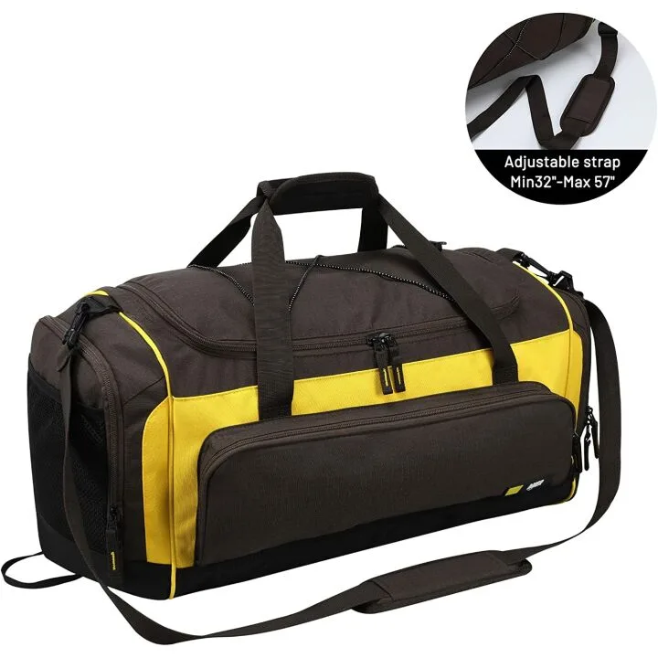 MIER Large 60L Duffel Bag with Shoe Compartment