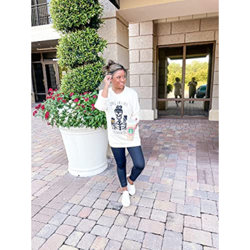 MOUSYA Halloween Skeleton Sweatshirt for Cozy Style