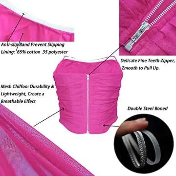 MOALLUOM Corset Crop Top for Women - Stylish and Comfortable