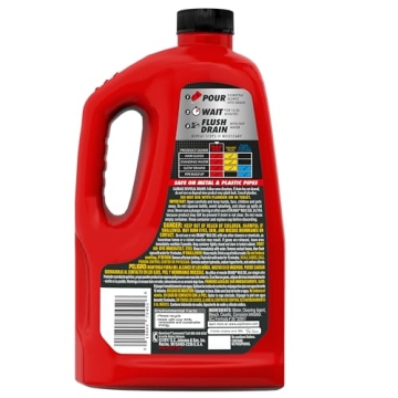 Drano Max Gel Drain Cleaner for Showers and Sinks, 80 Oz
