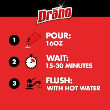 Drano Max Gel Drain Cleaner for Showers and Sinks, 80 Oz