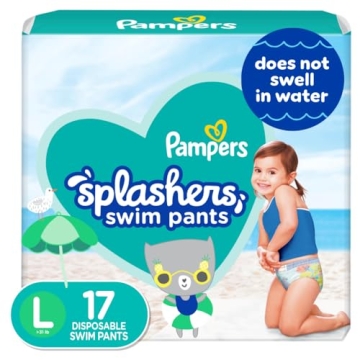 Pampers Splashers Swim Diapers - Size L - 17 Count