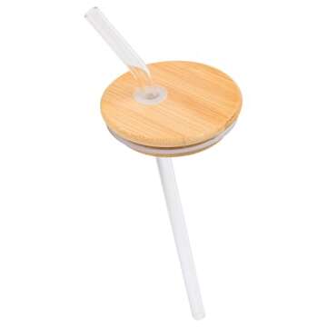 Silver Buffalo Wicked Featuring Elphaba and Glinda She's So Good and Don't Hide Your Magic 2 Pack Glass Jar Tumbler with Bamboo Lid and Glass Straw, 16 Ounces