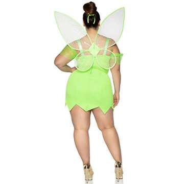 Leg Avenue Women's Pretty Pixie Fairy Costume Set - Green, 2X US