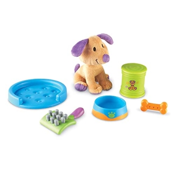 Learning Resources New Sprouts Puppy Care Play Set - 6 Pieces, Ages 2+ Toddler Learning Toys, First ...