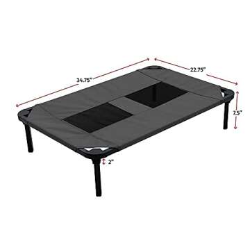 Lucky Dog 36'' Elevated Pet Bed Cot for Home & Outdoors