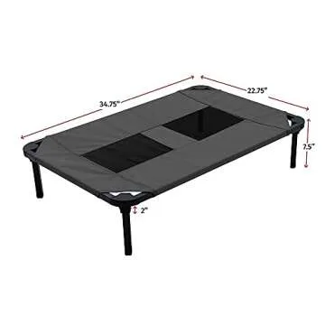 Lucky Dog 36'' Elevated Pet Bed Cot for Home & Outdoors