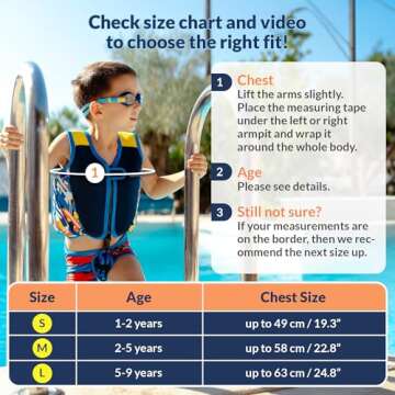 Limmys Premium Toddler Swim Vest - Toddler floaties, and Buoyancy Swimming Aid - Modern Design Swimming Vest for Boys, Girls and Babies - Drawstring Bag Included