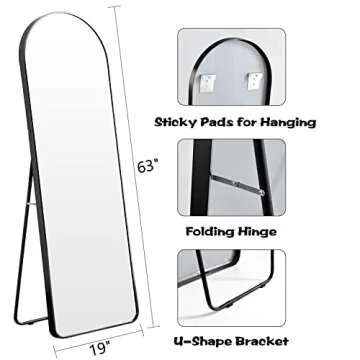 Elegant Honyee Arched Full Length Mirror for Your Space