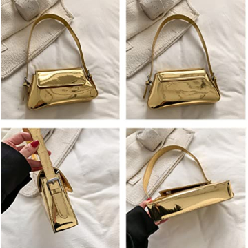 Trendy Y2k Silver Hobo Purse for Stylish Women