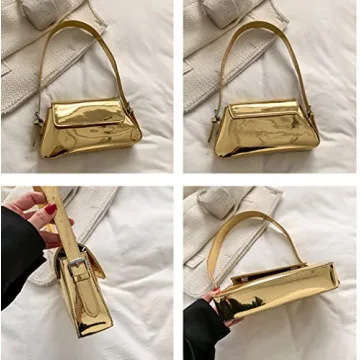 Trendy Y2k Silver Hobo Purse for Stylish Women