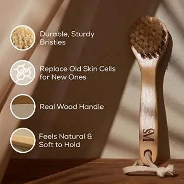 CSM Mini Dry Brush - Exfoliating Facial Brush for Sensitive Skin