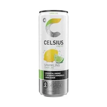 CELSIUS Sparkling Lemon Lime Energy Drink – 200mg Caffeine