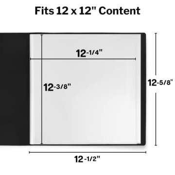 Dunwell 12x12 Presentation Book with Sheet Protectors