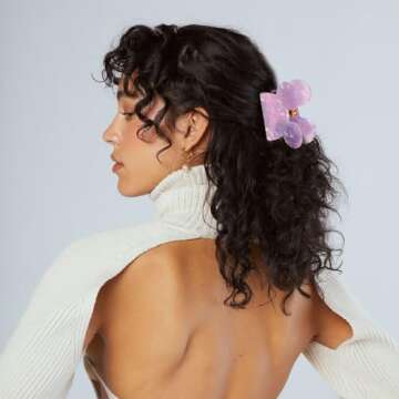 Cute Mouse Ears Hair Claw Clips for Women and Girls