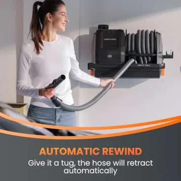 Giraffe Tools Grandstorm 30FT Hose Wall Mounted Vacuum