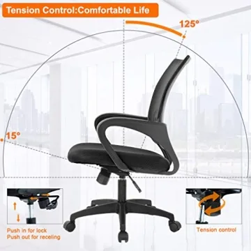 Affordable Ergonomic Desk Chair for All Ages - Stylish Comfort