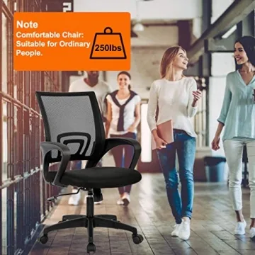 Affordable Ergonomic Desk Chair for All Ages - Stylish Comfort