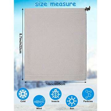 Syhood 9 Pieces Kids Neck Warmer – Warm & Versatile Fleece Gaiters