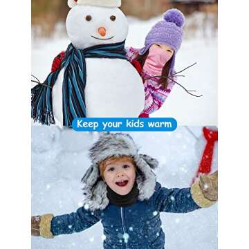 Syhood 9 Kids Neck Warmers for Winter Activities