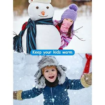 Syhood 9 Kids Neck Warmers for Winter Activities