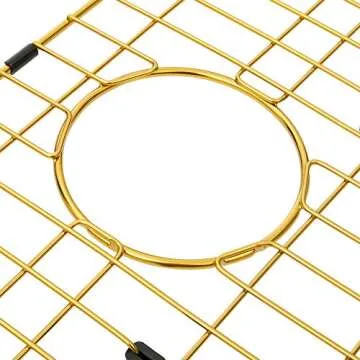 Elegant MONSINTA Kitchen Sink Grid - Golden Protector