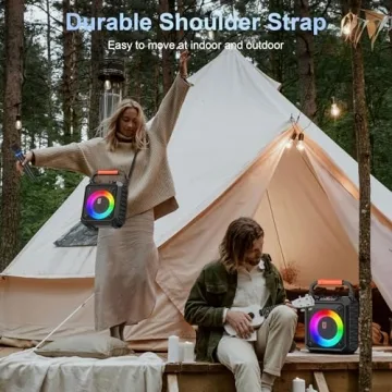 JYX Karaoke Machine with Bluetooth & LED Lights