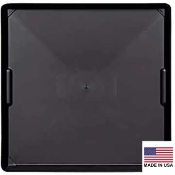 WirthCo 40092 Funnel King Drip Tray - Black Plastic 22 x 22 x 1.5 Inches - Perfect for Catching Spil...