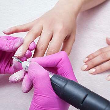 ForPro Professional Collection Premium Nail Care Towels for Manicures and Pedicures, Lint-Free, Disposable with Poly Back, 12" x 16", 50-Count