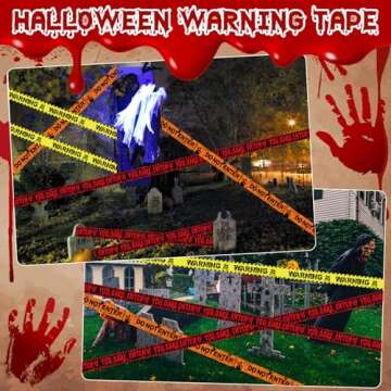 Innconee 3 Pcs Halloween Caution Tapes 3 in x 90 Feet Halloween Crime Scene Decor Prop Tapes Do Not Enter, Enter If You Dare, Warning Tapes for Halloween Party Zombie Haunted Indoor Outdoor