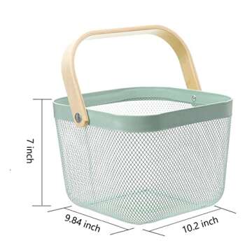 HOJKMA Multi-Functional Metal Wire Organizer Basket