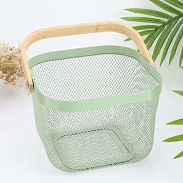 HOJKMA Multi-Functional Metal Wire Organizer Basket