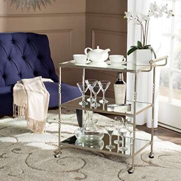 Elegant Safavieh Aurelius Bar Cart - Perfect for Entertaining