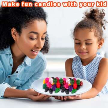 BUSOHA Gummy Skull Candy Molds Silicone, 2 Pack 40 Cavity Non-Stick Skull Silicone Molds with 1 Droppers for Chocolate, Candy, Jelly, Ice Cube, Dog Treats