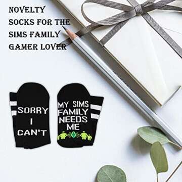 Funny Gaming Socks for Gamers - 2PAIRS Gift Sock Set