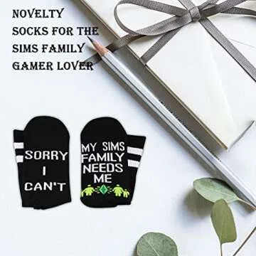 Funny Gaming Socks for Gamers - 2PAIRS Gift Sock Set