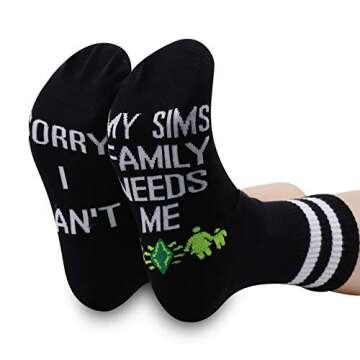 Funny Gaming Socks for Gamers - 2PAIRS Gift Sock Set