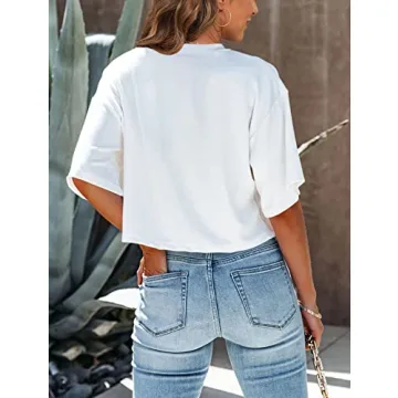 Tankaneo Women's Soft Cropped T-Shirt Comfort & Style