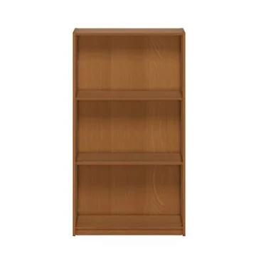 Furinno Light Cherry 3-Tier Bookcase Stylish Storage