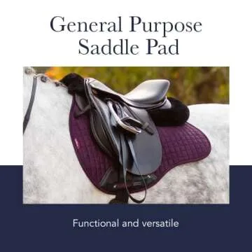 LeMieux General Purpose Suede Square Saddle Pad - English Saddle Pads for Horses - Equestrian Riding Equipment and Accessories (Hunter Green - Large)