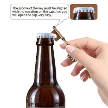 DerBlue Vintage Skeleton Key Bottle Openers as Wedding Favors