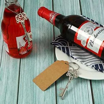 DerBlue Vintage Skeleton Key Bottle Openers as Wedding Favors