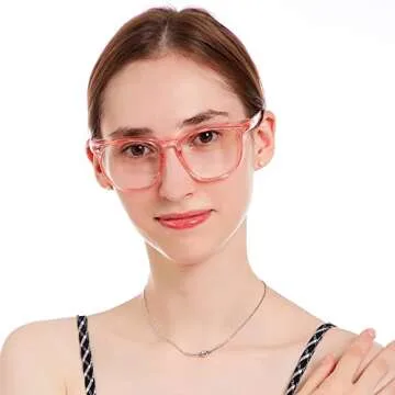 TOREGE Pink Safety Goggles - Stylish Anti-Fog Eyewear for Nurses