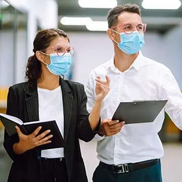 TOREGE Pink Safety Goggles - Stylish Anti-Fog Eyewear for Nurses