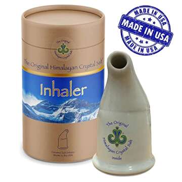Original Himalayan Crystal Salt Inhaler for Bronchial and Lung Health | Made in USA